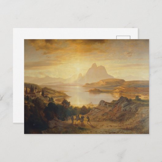 Lago di Lugano - Albert Zimmermann Postkarte (Vorne/Hinten)