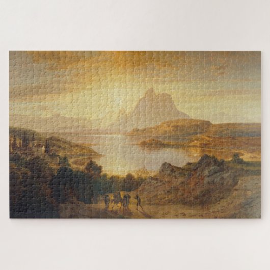 Lago di Lugano - Albert Zimmermann Puzzle (Horizontal)