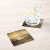 Lago di Lugano - Albert Zimmermann Rechteckiger Pappuntersetzer (Vor Ort)