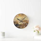 Lago di Lugano - Albert Zimmermann Runde Wanduhr (Zuhause)