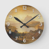 Lago di Lugano - Albert Zimmermann Runde Wanduhr (Vorderseite)