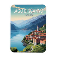 Lago di Scanno Italia Reisen Vintag