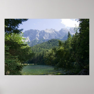 Lago Eibsee Bayern Deutschland drucken Poster