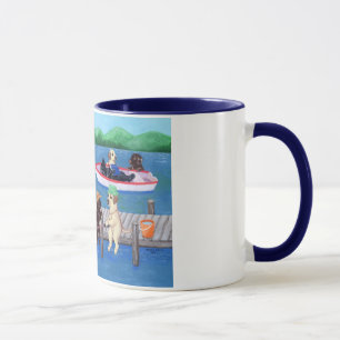 Lago Fun Labradors Painting Tasse