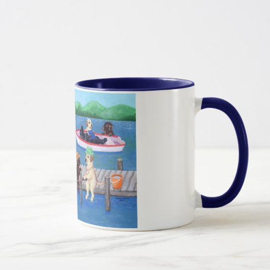 Lago Fun Labradors Painting Tasse (Rechts)
