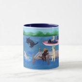 Lago Fun Labradors Painting Tasse (Zentrum)