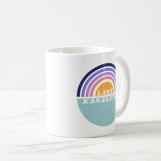Lago K Retro Rainbow Tasse (VorderseiteRechts)