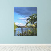 Lago Life Gesterte Canvas Print Leinwanddruck (Insitu (Holzboden))