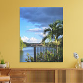 Lago Life Gesterte Canvas Print Leinwanddruck (Insitu (Wohnzimmer))