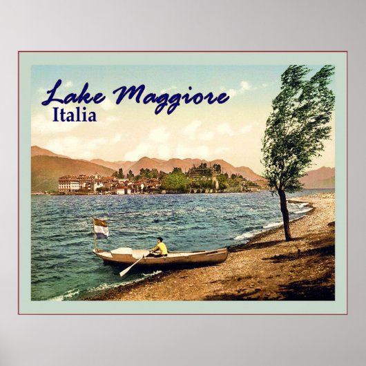 Lago Maggiore ~ Italia ~ Vintage Travel Poster (Vorne)