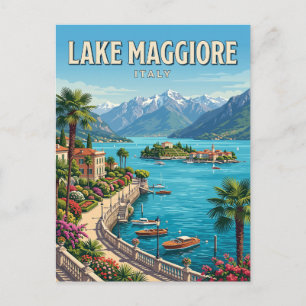 Lago Maggiore Italien Postkarte