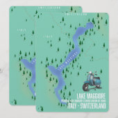 Lago Maggiore Italien - Schweiz Karte (Vorne/Hinten)