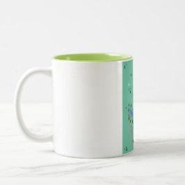 Lago Maggiore Italien - Schweiz Karte Zweifarbige Tasse