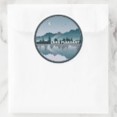 Lago Maggiore Runder Aufkleber (Tasche)