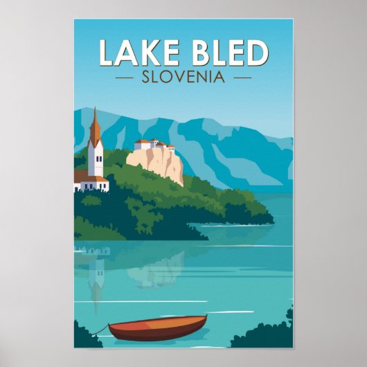 Lago Maggiore - Slowenien Reisen Retro Reisen Vint Poster (Vorne)