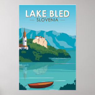 Lago Maggiore - Slowenien Reisen Retro Reisen Vint Poster