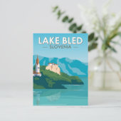 Lago Maggiore - Slowenien Reisen Retro Reisen Vint Postkarte (Stehend Vorderseite)