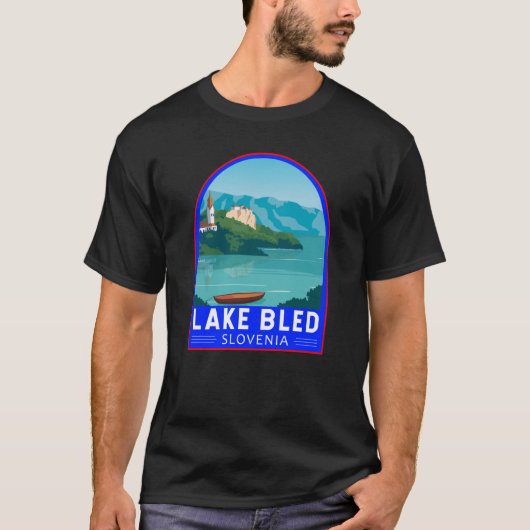 Lago Maggiore - Slowenien Reisen Retro Reisen Vint T-Shirt (Vorderseite)