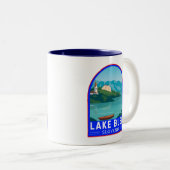 Lago Maggiore - Slowenien Reisen Retro Reisen Vint Zweifarbige Tasse (VorderseiteRechts)