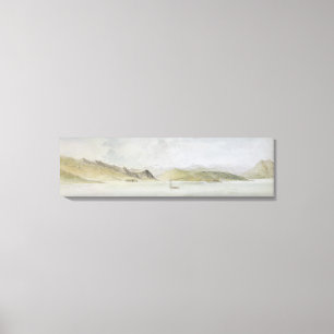 Lago Maggiore (w/c, Stift, Tinte und Grafit auf Pa Leinwanddruck