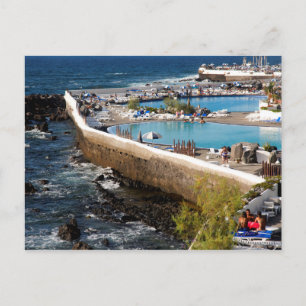 Lago Martiánez, Puerto de la Cruz, Teneriffa, Span Postkarte