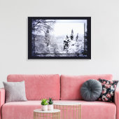 Lago Nojiri Canvas Print Leinwanddruck (Insitu (Wohnzimmer))