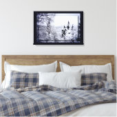Lago Nojiri Canvas Print Leinwanddruck (Insitu (Schlafzimmer))