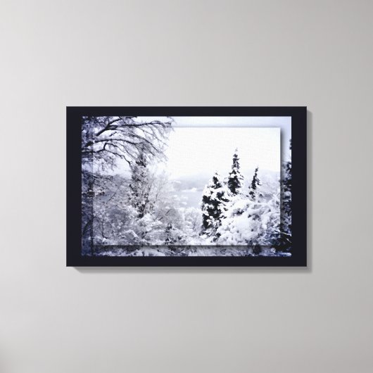 Lago Nojiri Canvas Print Leinwanddruck (Vorderseite)