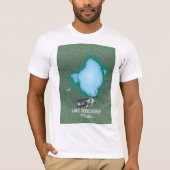 Lago Okeechobee Florida Karte. T-Shirt (Vorderseite)
