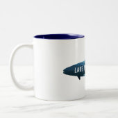 Lago Pleasant Arizona Fisch Zweifarbige Tasse (Links)