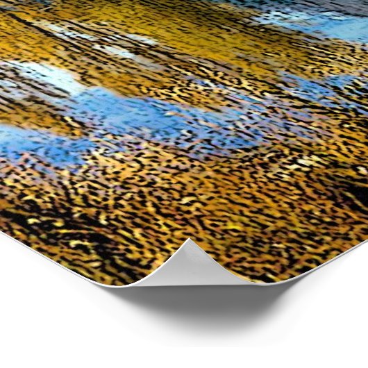 Lago Scenery Canvas Print Poster (Ecke)