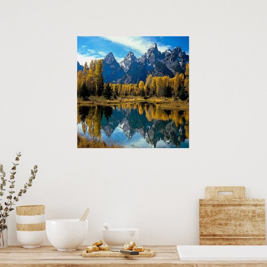 Lago Scenery Canvas Print Poster (Küche)