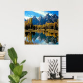 Lago Scenery Canvas Print Poster (Heimbüro)