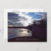Lago Scranton Post Card Winterstimmung Postkarte (Vorne/Hinten)