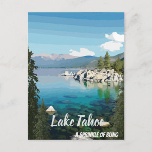 Lago Tahoe Postkarte von Kalifornien