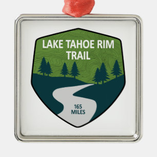 Lago Tahoe Rim Ornament Aus Metall