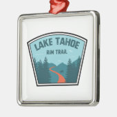 Lago Tahoe Rim Trail Ornament Aus Metall (Links)