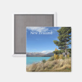 Lago Tekapo New Zealand Magnet (Vorderseite/Rückseite)