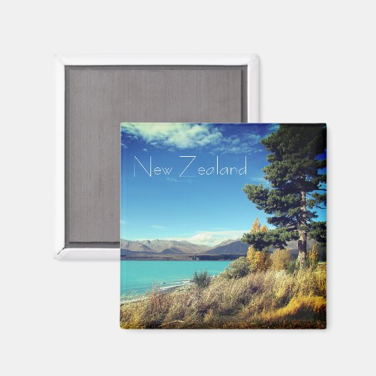 Lago Tekapo New Zealand Magnet (Vorderseite/Rückseite)