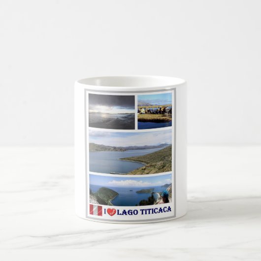 Lago Titicaca - I Liebe - Peru - Kaffeetasse (Mittel)