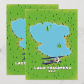 Lago Trasimeno - Italien Seekarte (Vorne/Hinten)