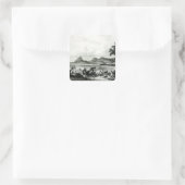 Lagoa Das Tretas Quadratischer Aufkleber (Tasche)