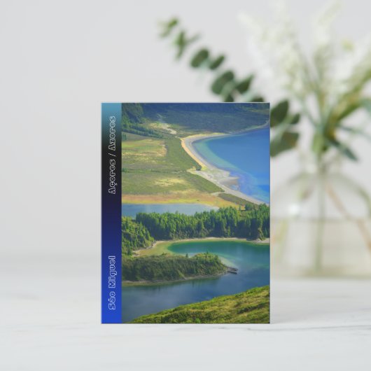 Lagoa do Fogo, Azoren Postkarte (Stehend Vorderseite)