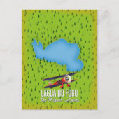 Lagoa do Fogo São Miguel Azores Karte (Vorderseite)