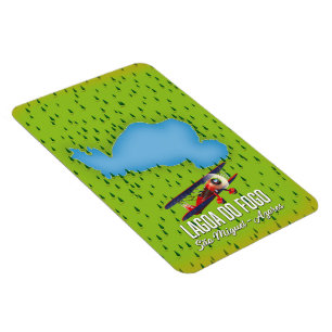 Lagoa do Fogo São Miguel Azores Karte Magnet