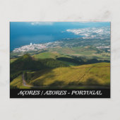 Lagoa und Ponta Delgada Postkarte (Vorderseite)