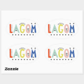 Lagom Colors Oval Sticker (Blatt)