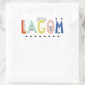 Lagom Colors Oval Sticker (Tasche)