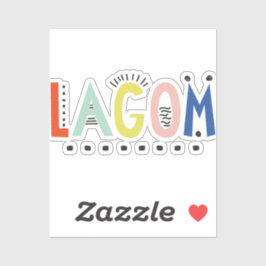 Lagom Colors Vinyl Sticker