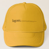 Lagom Definition Trucker Hat Truckerkappe (Vorderseite)
